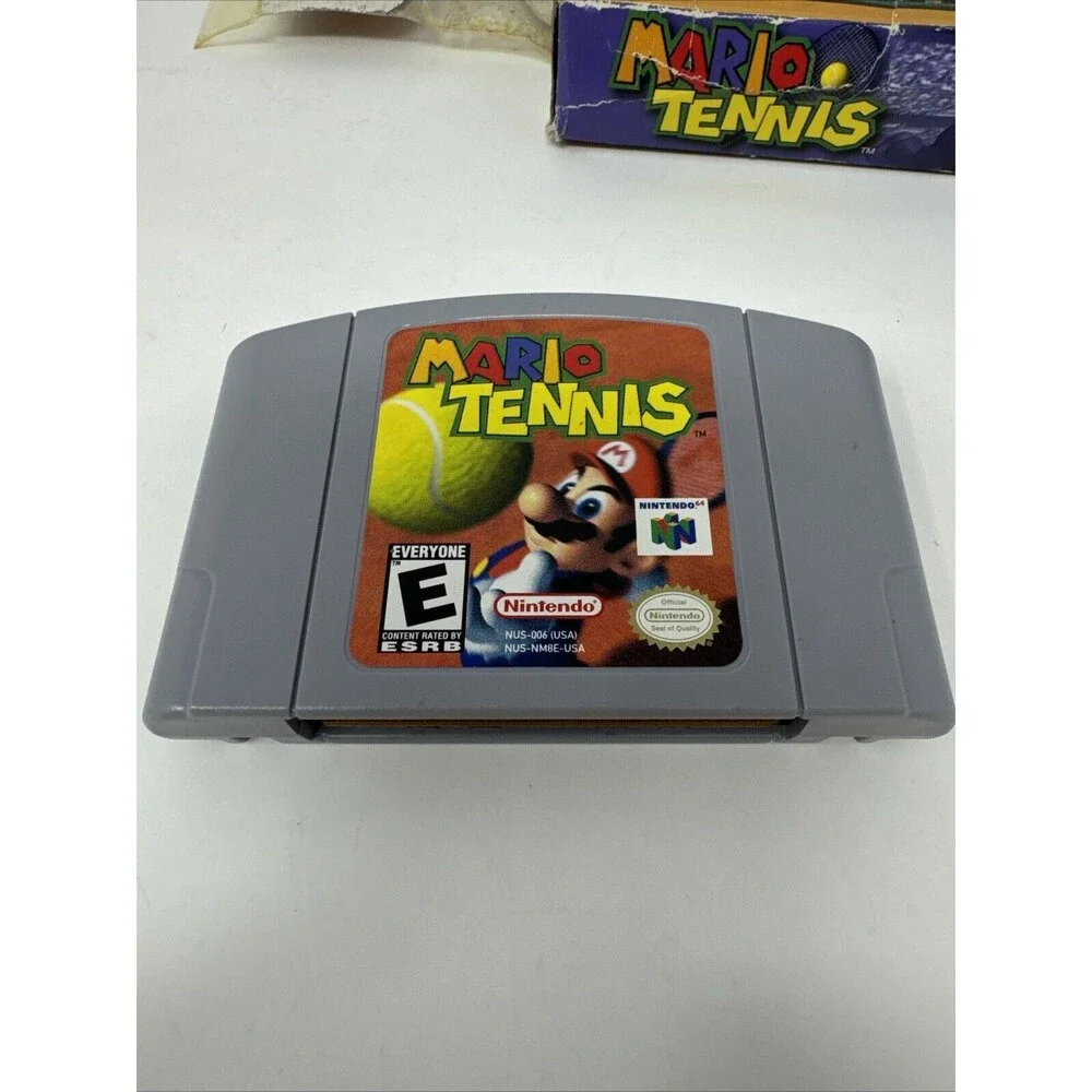 N64 Mario Tennis CIB Complete in Box w/Inserts (Nintendo 64, 2004) READ